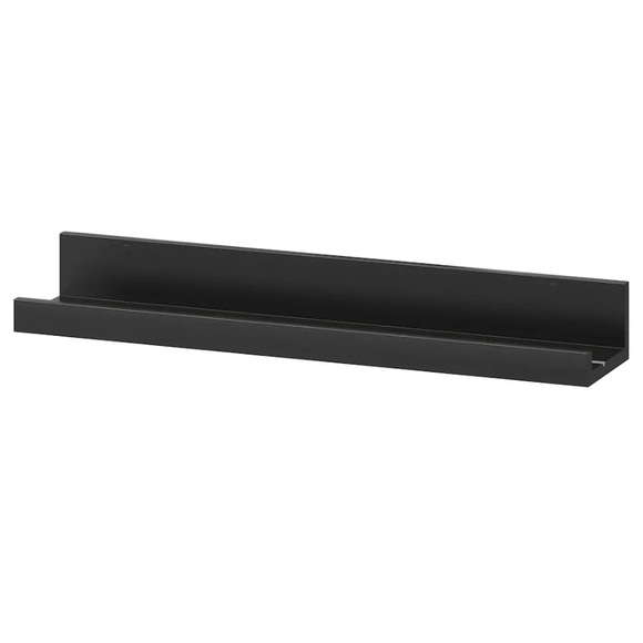 Ikea shelf Mosslanda 21 3/4” black 3 pack - Picture 1 of 4